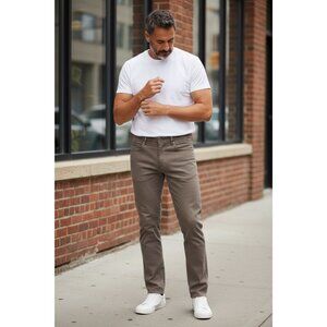 Cesare Attolini Beige Chino Pants Size 38. New With Tags. Made In Italy